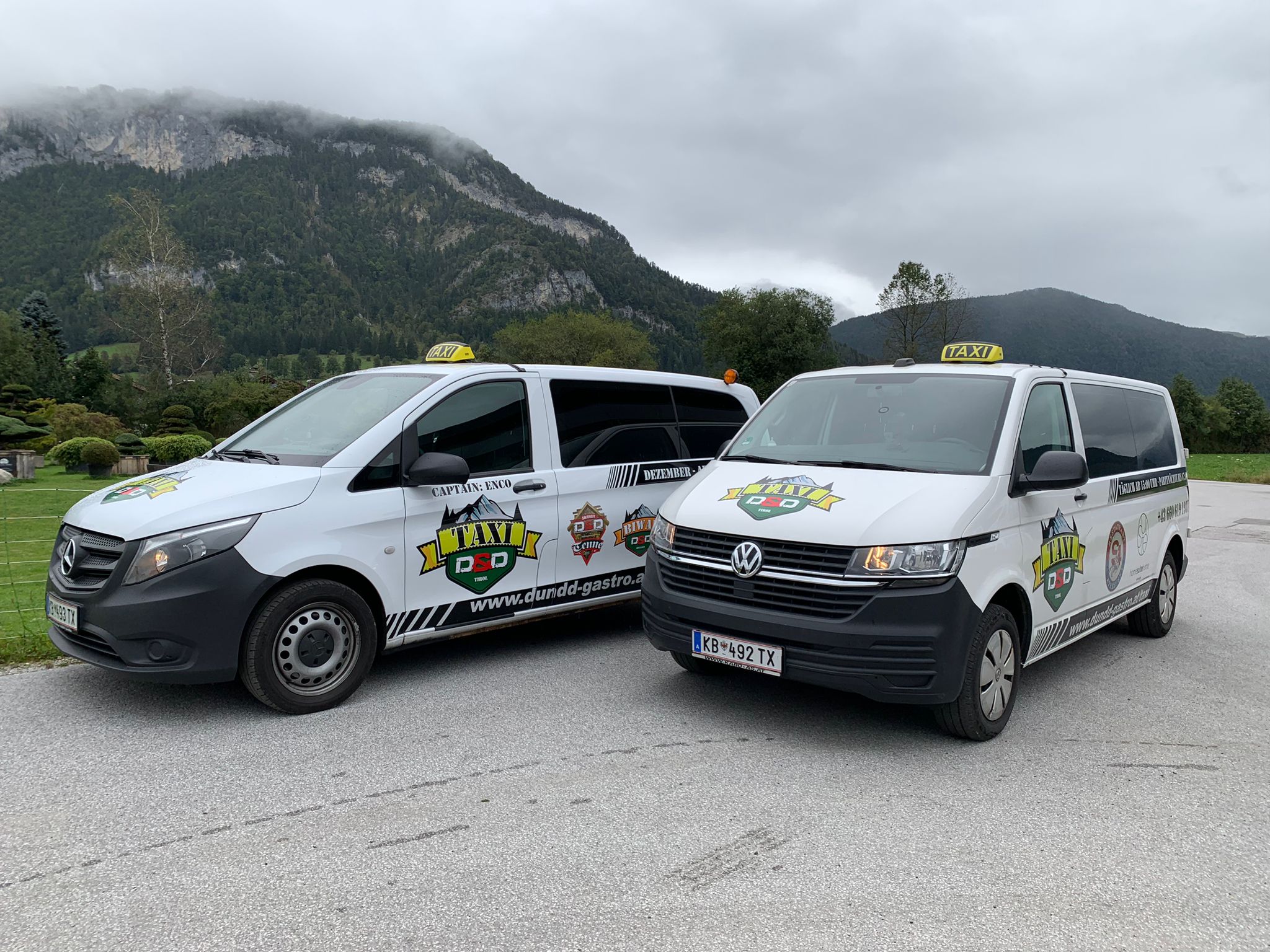 Ansicht Flotte Taxi D&D Tirol